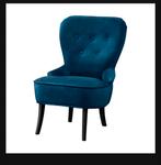 Fauteuil donker groenblauw, Ophalen, Zo goed als nieuw, Eén