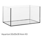 Volglas Aquarium 50x30x30 cm, Nieuw, Ophalen of Verzenden, Leeg aquarium, Nvt