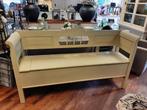 Landelijke houten klepbank 180 cm, Ophalen