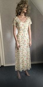 Vintage romantische zomerjurk met bijpassende onderjurk, Overige kleuren, Ophalen of Verzenden, Zo goed als nieuw, Maat 36 (S)