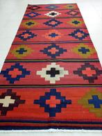 Shahsevan loper kelim 350 x 132/kleed/Perzisch tapijt/kussen, 100 tot 150 cm, Ophalen of Verzenden, Rechthoekig, Rood