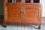 Prachtige strakke antieke eiken Art Deco boekenkast, vitrine, Verzenden