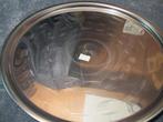 1 Buffetschaal RVS. 76 cm. Rond met licht reliëf, Ophalen, Gebruikt
