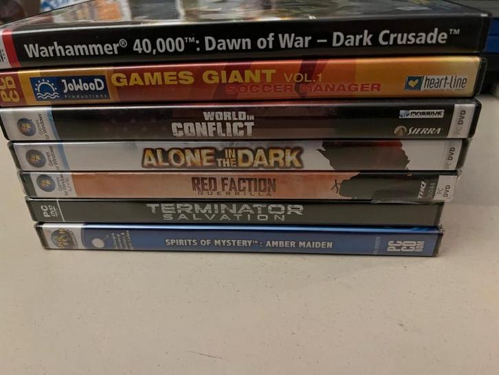 PC Games - Warhammer, World in Conflict, Red Faction..., Spelcomputers en Games, Games | Pc, Gebruikt, Strategie en Constructie