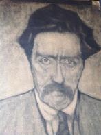 tekening van Henri Berssenbrugge " Willem Kloos"  80 er, Antiek en Kunst, Ophalen of Verzenden
