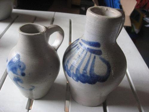 Keuls aardewerk kruiken 10 en 13 cm hoog 2 x, Antiek en Kunst, Antiek | Keramiek en Aardewerk, Ophalen of Verzenden