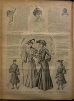 Modeprent uit Der Bazar - 1 januari 1904 - overdruk, Verzamelen, Foto's en Prenten, Verzenden, Nieuw, Voor 1940, Prent