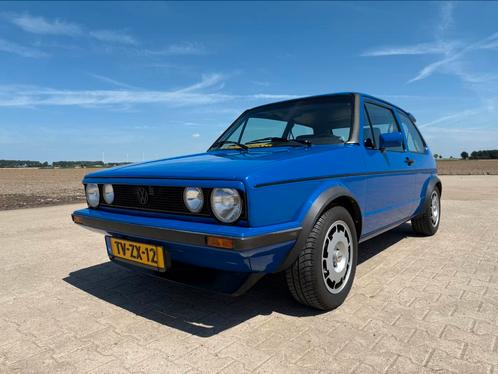 Volkswagen Golf 1 GTI Nogaro blauw, Auto's, Volkswagen, Particulier, Golf, Benzine, Handgeschakeld, Zwart, Voorwielaandrijving