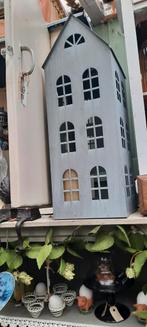 Metalen huis lantaarns kerst, Ophalen of Verzenden