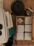 Bredemeijer gietijzer set & bamboe theedoos, Huis en Inrichting, Keuken | Servies, Ophalen, Overige materialen, Gebruikt, Overige typen