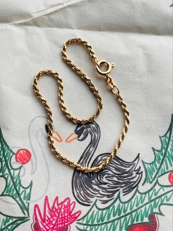 🦢✨gouden armband 14 karaat 585 rope goud anna nina beschikbaar voor biedingen