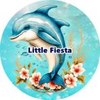 L453 icing frosting dolfijn 20cm eetbare taart plaat print, Ophalen of Verzenden, Nieuw, Taarten, Versiering