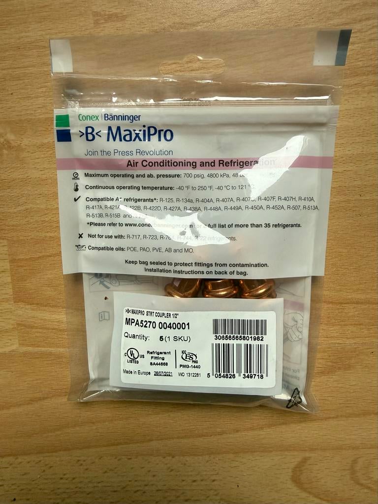 Maxipro Sok 1/2" inwendig - Nieuw voor airco, Minder dan 30 cm, Overige typen, Nieuw, Minder dan 60 cm