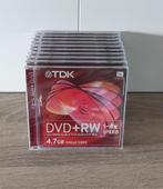 10 TDK DVD+RW 🌝, Computers en Software, Beschrijfbare discs, Nieuw, Dvd, Ophalen of Verzenden, TDK