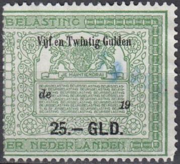 Nederland - 1917 - Beursbelastingzegel - Waarde 25 Gulden beschikbaar voor biedingen