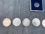 Collectie Nederlandse Gulden Munten zilver, Postzegels en Munten, Munten | Nederland, ½ gulden, Verzenden, Zilver, Koningin Wilhelmina