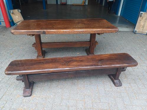 Antieke Stamtafel Kloostertafel, Antiek en Kunst, Antiek | Meubels | Tafels, Ophalen