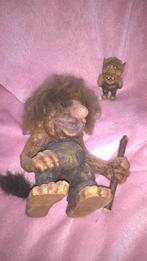 2 X BEELD TROL 1 GROOT 23 CM 1 KLEIN 10 CM, Verzamelen, Ophalen, Gebruikt, Fantasy