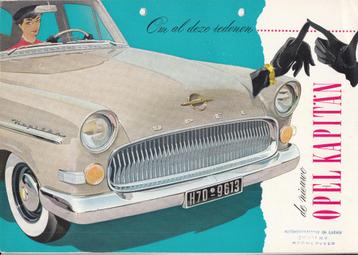 Opel Kapitän autofolder uit 1956 beschikbaar voor biedingen