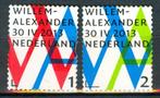 NVPH 3057-3058 Inhuldigingszegels Koning Willem-Alexander, Postzegels en Munten, Postzegels | Nederland, Na 1940, Ophalen of Verzenden