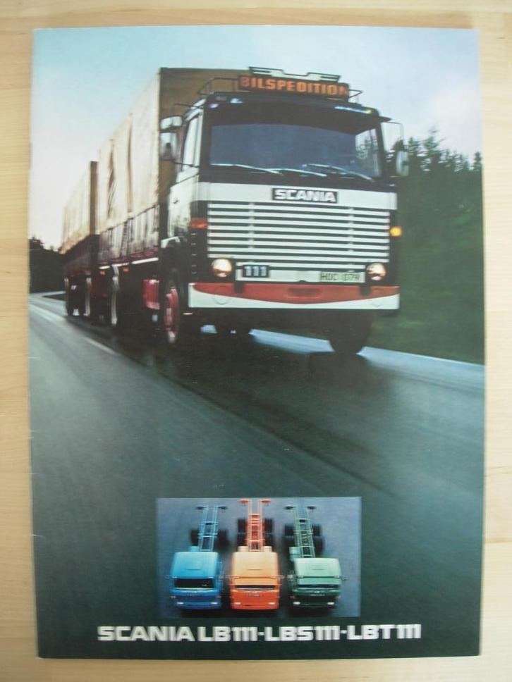 Scania LB111 LBS111 LBT111 Brochure 1975 – LB LBS LBT 111, Boeken, Auto's | Folders en Tijdschriften, Zo goed als nieuw, Overige merken