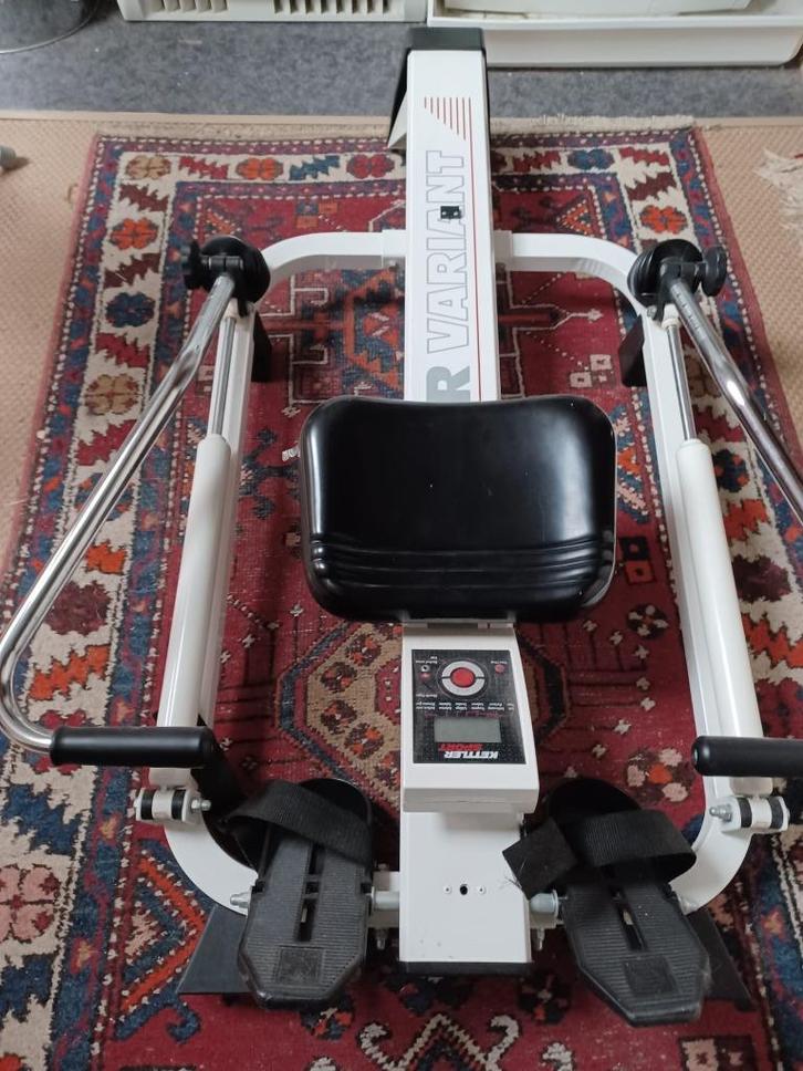 Roeitrainer merk Kettler, Sport en Fitness, Fitnessapparatuur, Gebruikt, Roeitrainer, Armen, Borst, Buik, Rug, Metaal, Ophalen