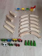complete houten treinbaan, Kinderen en Baby's, Speelgoed | Houten speelgoed, Zo goed als nieuw, Ophalen