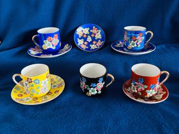 Eiwa Kinsei kopjes & schoteltjes espresso Eierschaal Vintage beschikbaar voor biedingen