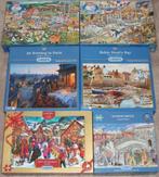 Diverse *** PUZZELS GIBSONS *** 6 stuks, Ophalen of Verzenden, 500 t/m 1500 stukjes, Zo goed als nieuw, Legpuzzel