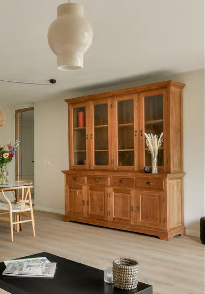 Apothekerskast / Servieskast, Huis en Inrichting, Kasten | Buffetkasten, Gebruikt, 200 cm of meer, 200 cm of meer, 25 tot 50 cm