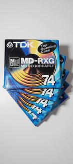 NEW > 5x MiniDisc TDK MD-RXG 74 Min, Ophalen of Verzenden, Minidisc-recorder