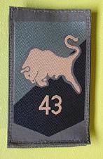 Mouwembleem 43 Gemechaniseerde Brigade Nieuw, Verzamelen, Verzenden, Landmacht, Nederland, Embleem of Badge
