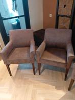 Gebruikte eettafel stoelen, Gebruikt, Minder dan 75 cm, Stof, Ophalen of Verzenden