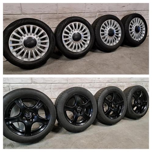 Lichtmetalen velgen Fiat 500 Panda 185/55/15 goed profiel!, Auto-onderdelen, Banden en Velgen, Banden en Velgen, Zomerbanden, 15 inch