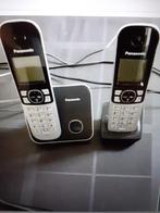 Panasonic dect telefoon duo (2x een set), Gebruikt, 2 handsets, Ophalen