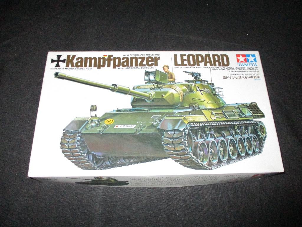 D-444,TAMIYA 1-35,NO,35064,Kampfpanzer Leopard West German, Overige merken, 1:32 tot 1:50, Overige typen, Nieuw