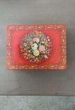 Antiek  vintage koek of chocolade blik, Ophalen of Verzenden, Gebruikt, Overige