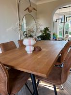 Eettafel hout, Huis en Inrichting, Ophalen, Gebruikt, 6 tot 8 stoelen