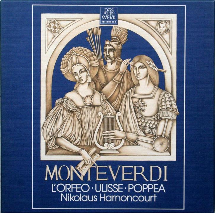 Monteverdi - Uit 3 opera's - Harnoncourt (3 lp's, 1977), Cd's en Dvd's, Vinyl | Klassiek, Gebruikt, Barok, Opera of Operette, 12 inch