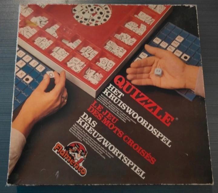 Quizzle, het kruiswoordspel, Flamenco, Hobby en Vrije tijd, Gezelschapsspellen | Bordspellen, Zo goed als nieuw, Ophalen of Verzenden