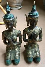 Twee Thaise tempelwachters, brons, Antiek en Kunst, Ophalen of Verzenden