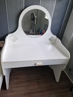 Witte Kinderkaptafel met spiegel, Ophalen, Minder dan 50 cm, Gebruikt, 100 tot 150 cm