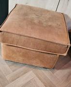 Cognac kleurige poef - Bepurehome stijl, Ophalen, Gebruikt, Stof, 50 tot 75 cm