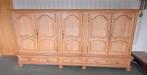 Licht eikenhouten buffetkast / salonkast, Huis en Inrichting, Kasten | Buffetkasten, Ophalen, 200 cm of meer, Zo goed als nieuw