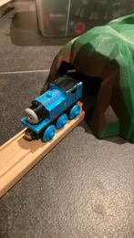 Houten treinset, Kinderen en Baby's, Speelgoed | Houten speelgoed, Ophalen, Gebruikt, Overige typen