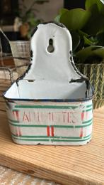 Frans Allumettes emaille bakje, Antiek en Kunst, Antiek | Emaille, Ophalen of Verzenden