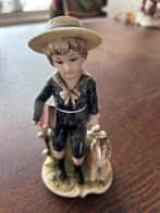 2 Beeldjes van jongetje en meisje, jaren ‘70, Ophalen of Verzenden, Zo goed als nieuw, Mens