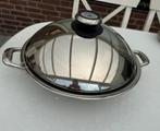 Amc Wokpan 5.6l, Huis en Inrichting, Keuken | Potten en Pannen, Ophalen of Verzenden, Zo goed als nieuw, Wok