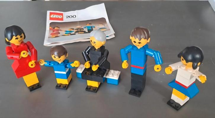Vintage Lego Familie Set 200, Kinderen en Baby's, Speelgoed | Duplo en Lego, Gebruikt, Lego, Complete set, Ophalen of Verzenden