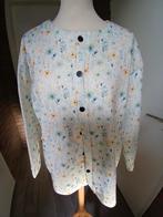 G) Nieuw vest wit met bloemetjes, fleece binnenkant XL 42-44, Ophalen of Verzenden, Nieuw, Maat 42/44 (L), Wit